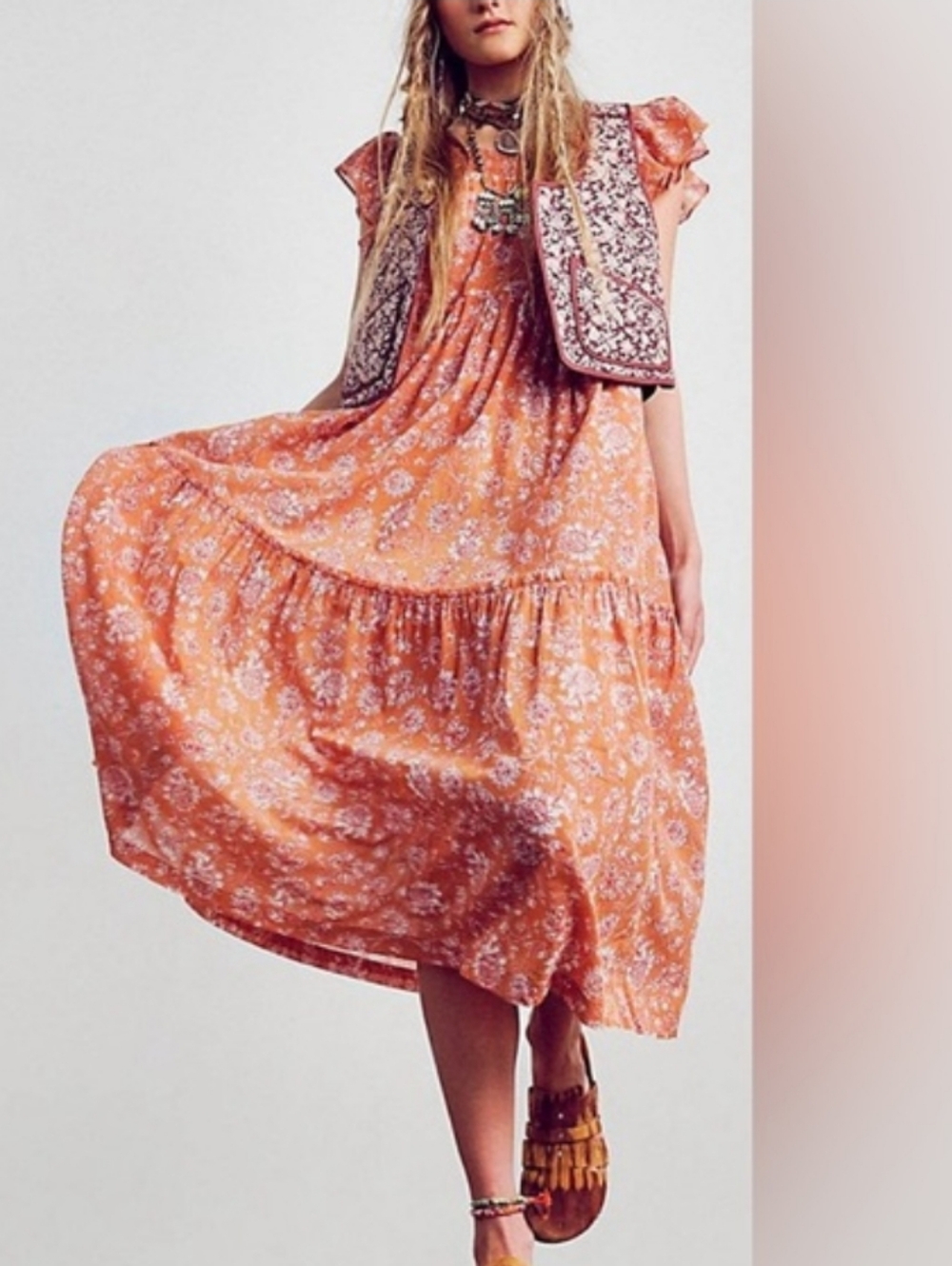 Free People Bonita Floral Dress. - Picture 5 of 14